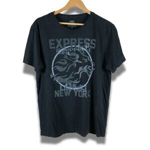 Men's EXPRESS Black New York  Logo T-shirt Size Large
